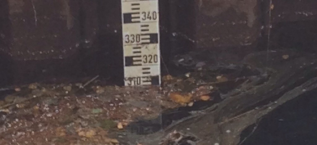 Foto Leo Oras Vattenverket Nolby torsdagen den 24/10 2013 kl 10.05 Statkrafts flödesprognos 120 kbm/sek.