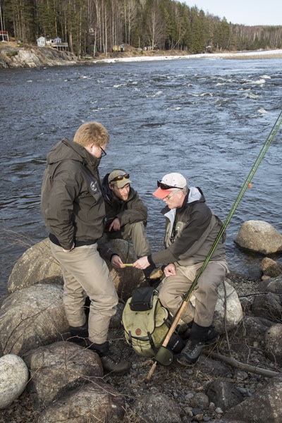 Photo Svanthe Harström.  River Ljungan Sweden, Fishing hosts