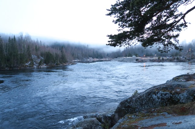 Allstaforsen den 23/4 2016. Foto Leo Oras